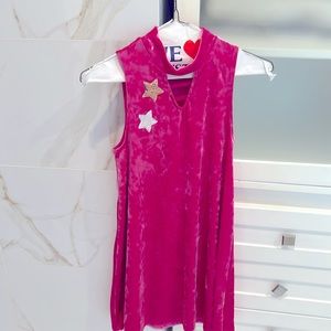 Gorgeous, velvet pink dress